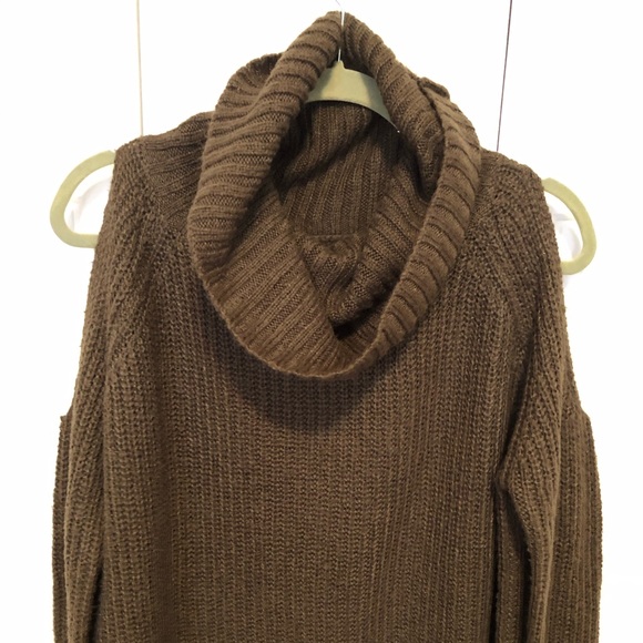 Revamped Cold Shoulder Cowl Neck Sweater - Picture 3 of 8
